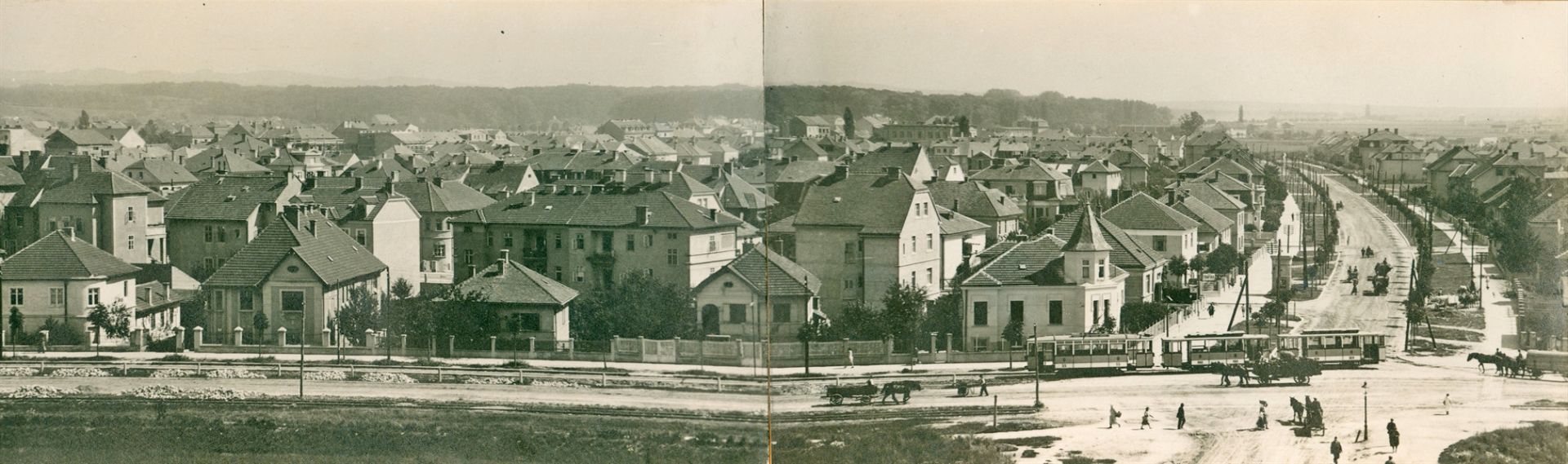 Panorama. Pogled na Zvonimirovu 1930. godine (Foto Vladimir Horvat)